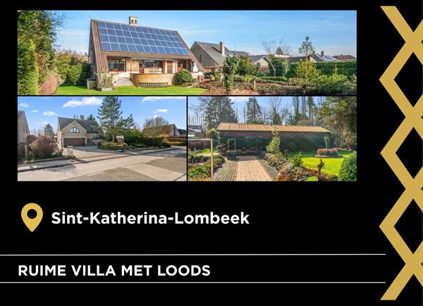 Ruime villa met loods