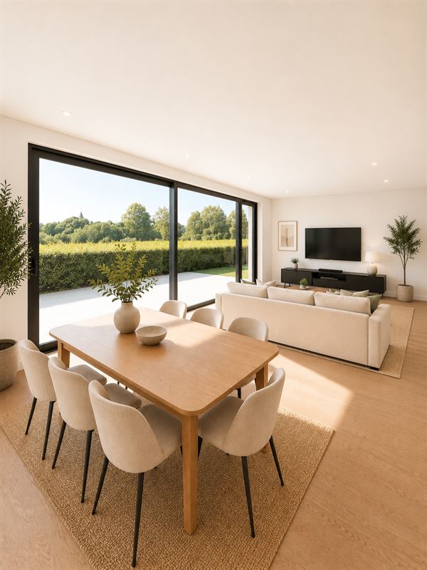 Maison moderne de construction neuve dans le vert de Meise