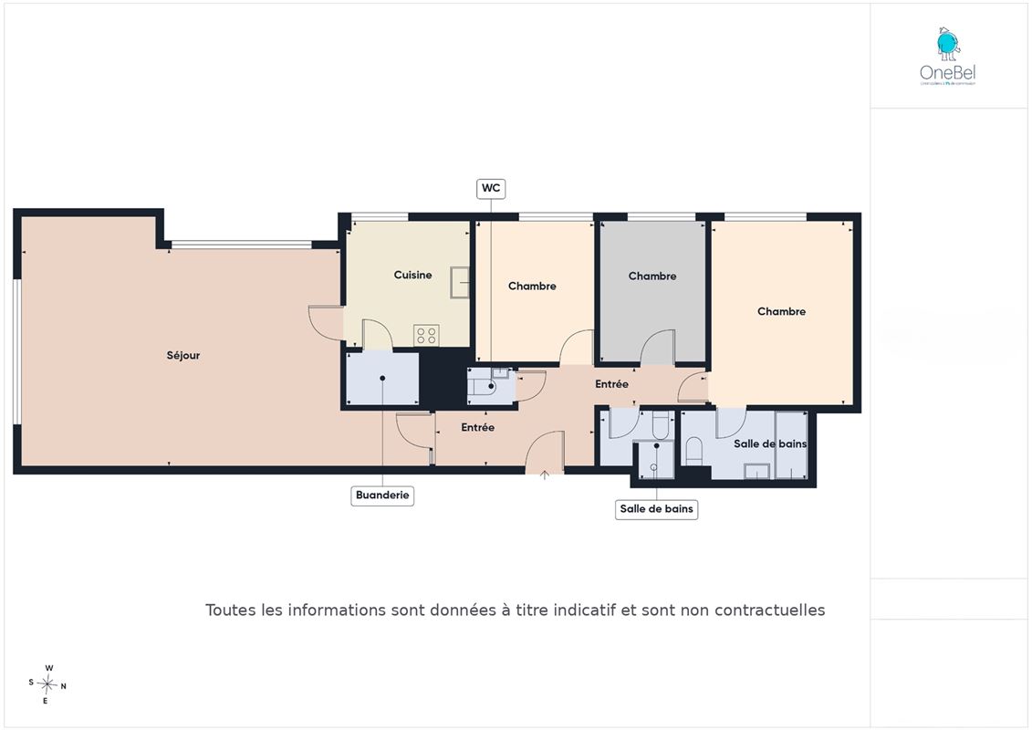 Appartement 3 chambres avec terrasses panoramiques