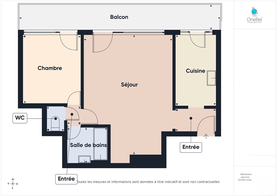 Parc des Saules: bright, sun-filled apartment