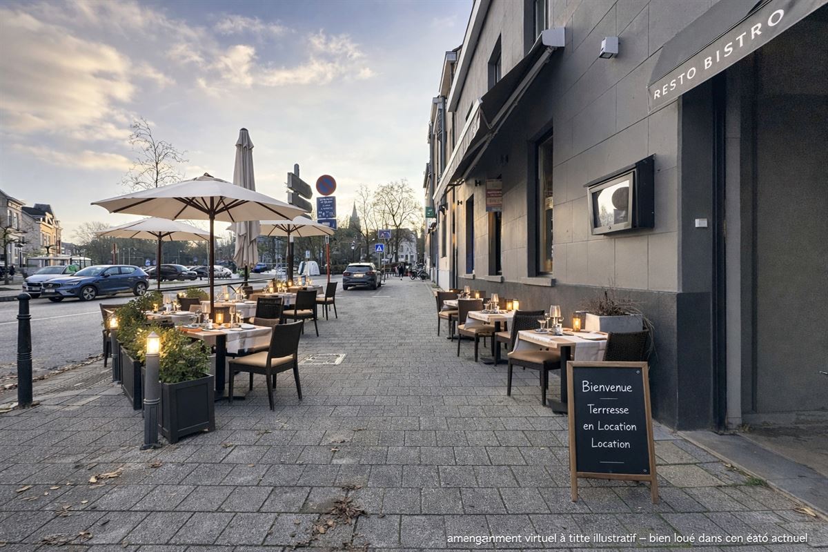 Quartier Wiener - HORECA À LOUER AVEC UNE GRANDE TERRASSE & JARDIN
