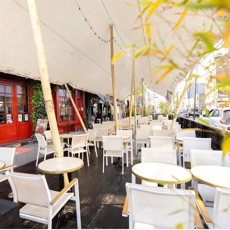 CIMETIERE d'IXELLES - IMMEUBLE DE RAPPORT HORECA AVEC TERRASSE AVANT ET ARRIERE A VENDRE ( VENTE DE SOCIETE )
