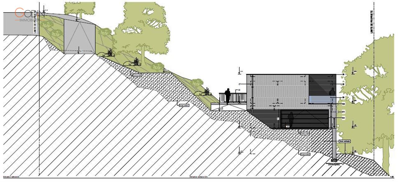 Terrain à bâtir, avec avant-projet