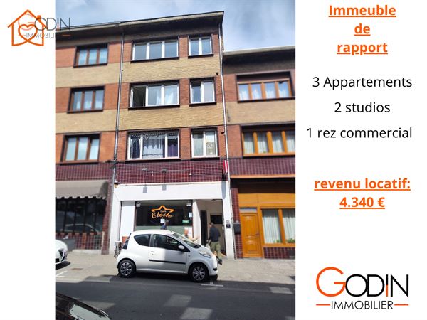Immeuble de rapport avec rez commercial et 5 logements !
