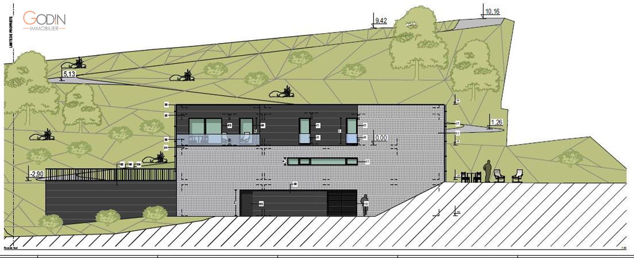 Terrain à bâtir, avec avant-projet