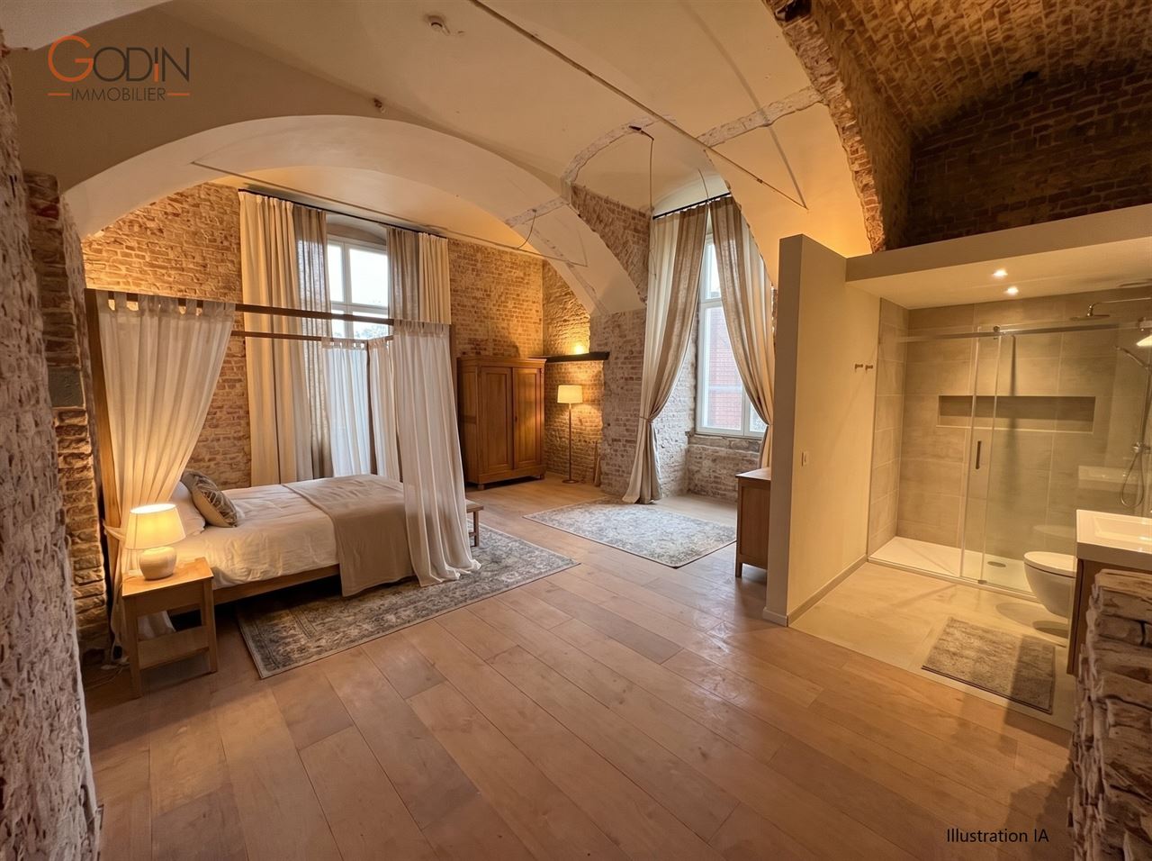 Appartement 3 pièces dans château