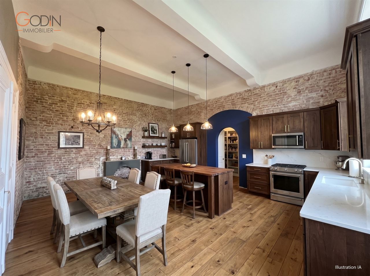 Appartement 3 pièces dans château