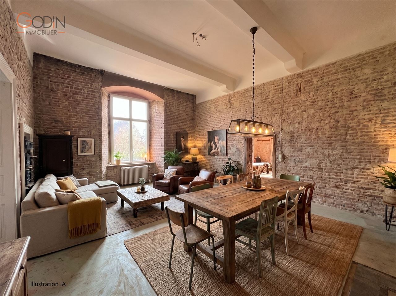 Appartement 3 pièces dans château