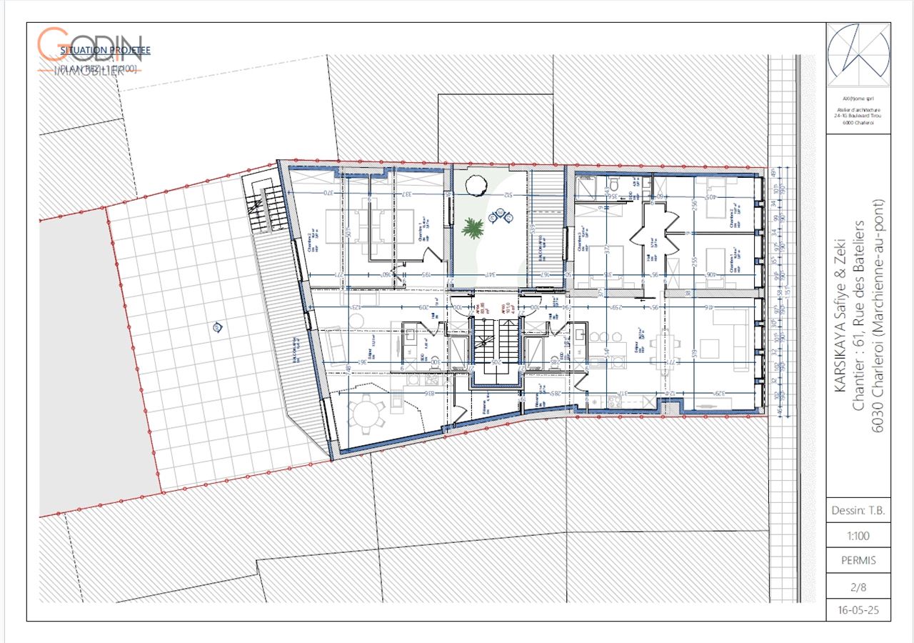 Immeuble de rapport avec permis accordé – 6 appartements