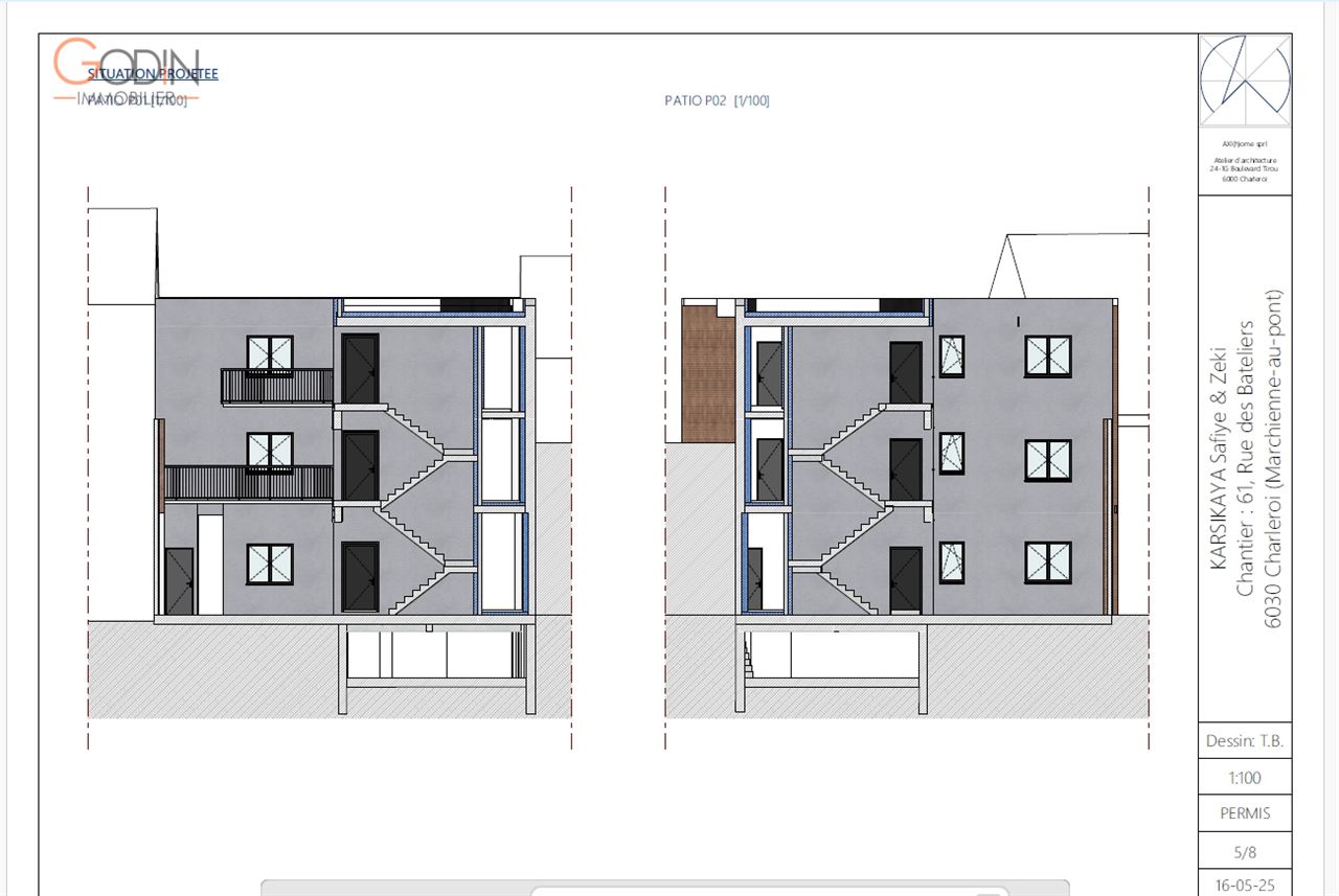 Immeuble de rapport avec permis accordé – 6 appartements
