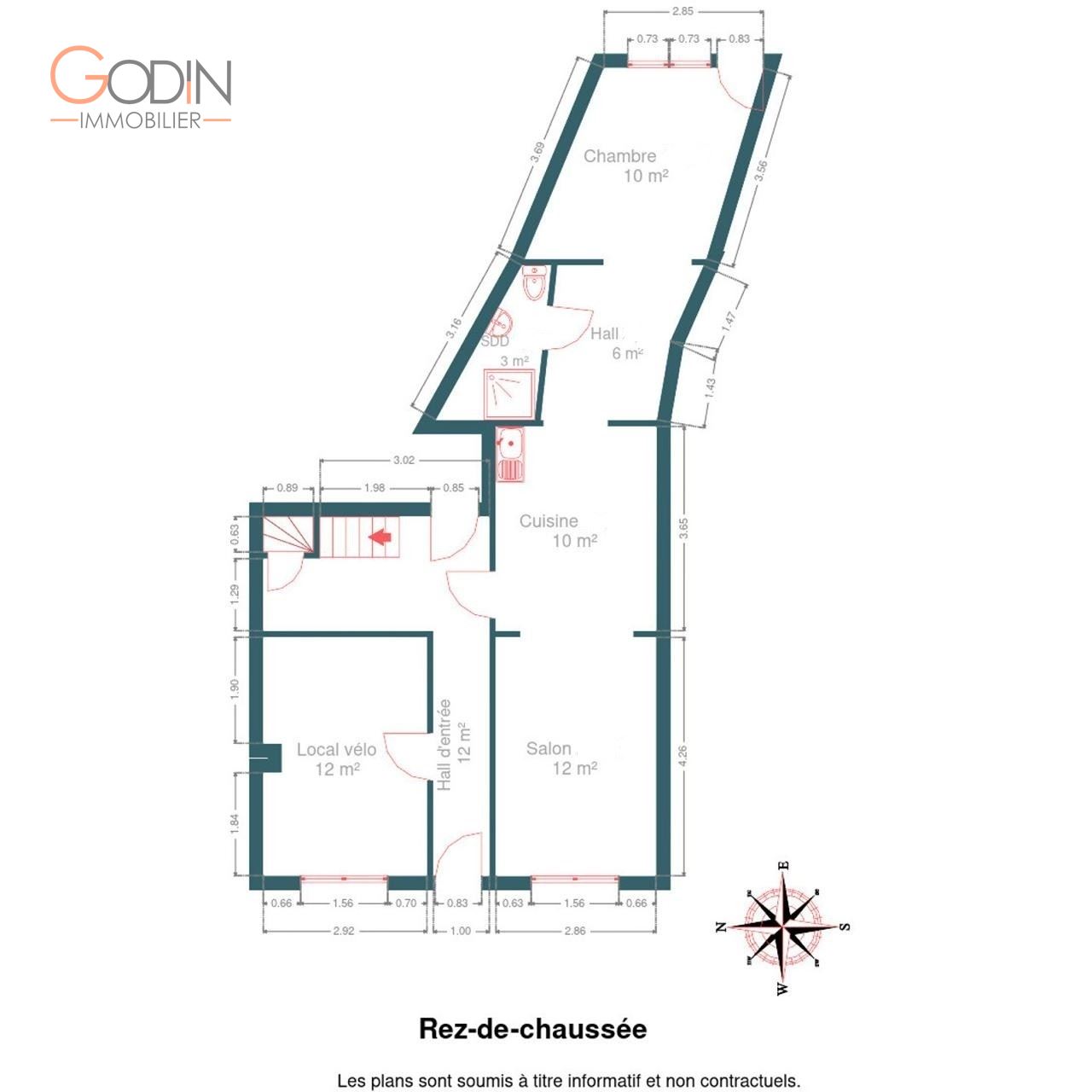 Appartement 1 chambre avec jardin privatif