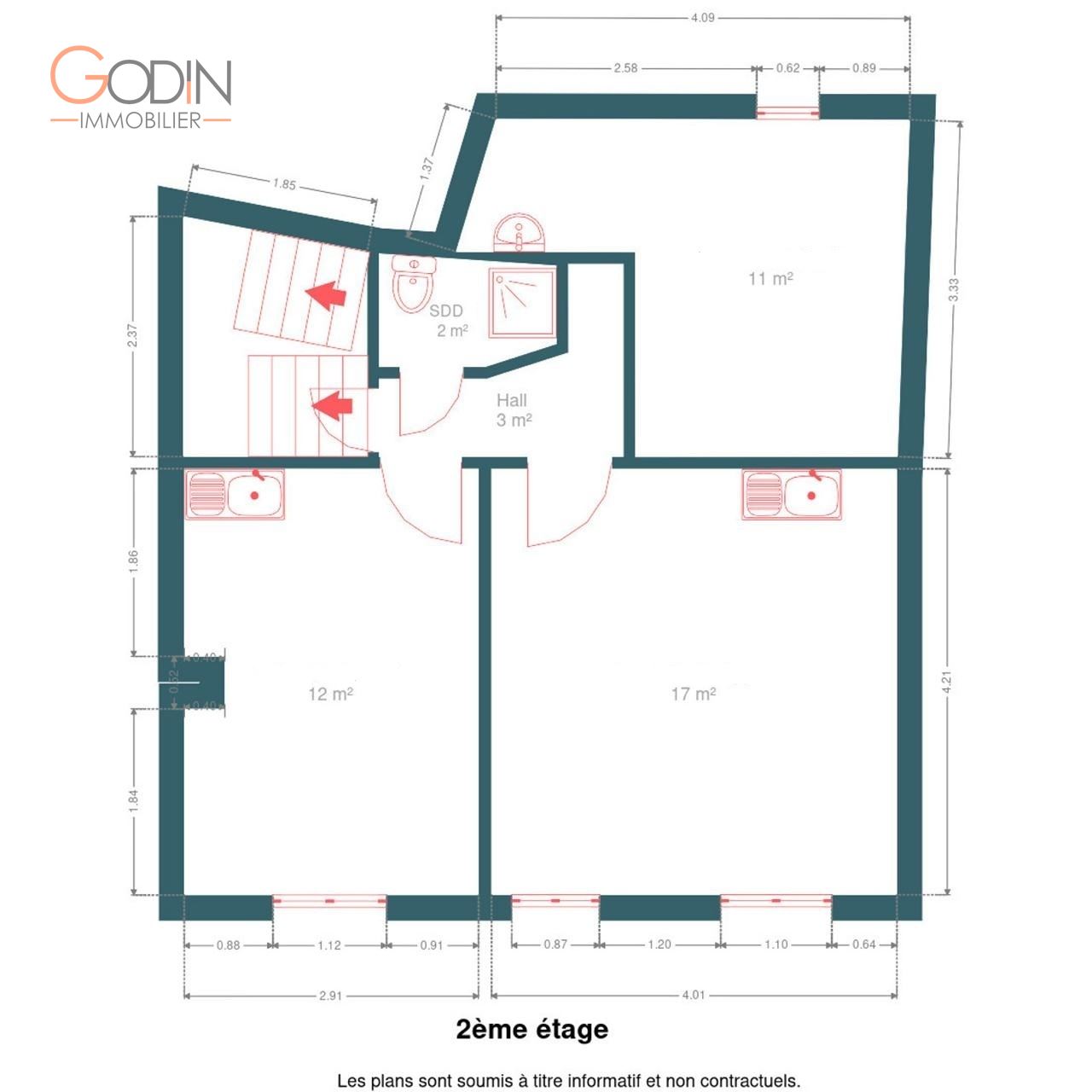 Appartement 1 chambre – ±45 m²
