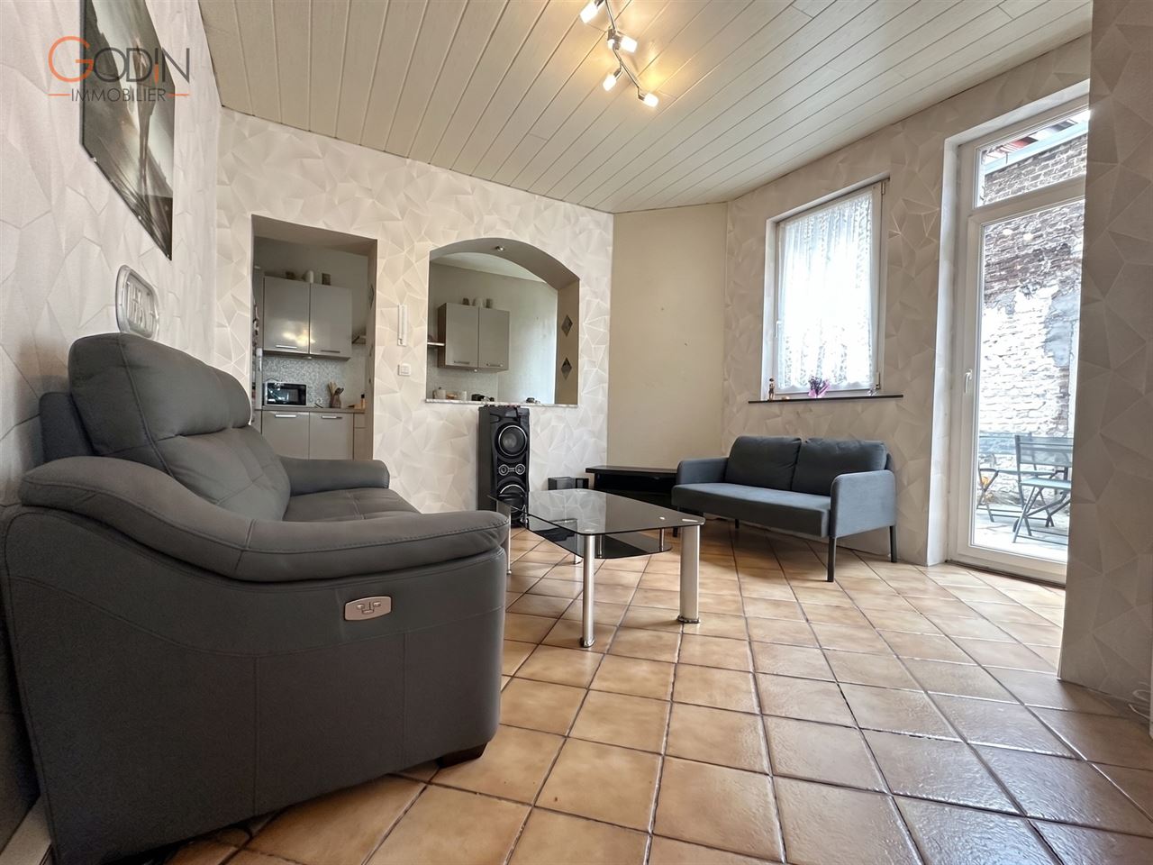 Maison 3 façades 2 ch., terrasse et jardin, Flémalle-Grande