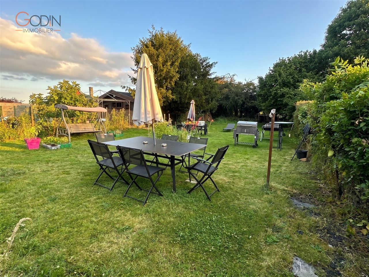 Maison 3 façades 2 ch., terrasse et jardin, Flémalle-Grande
