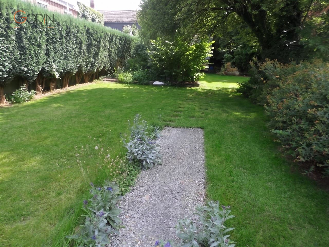 Commerce avec appartement et grand jardin