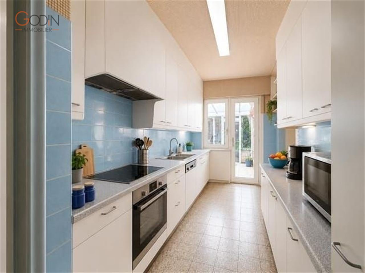 Commerce avec appartement et grand jardin