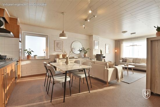 Verhuurd gelijkvloers-appartement van 101 m2 met 1 slaapkamer en een inpandige garage, pittoresk gelegen in Lanaye langs de Maas, en net over de grens bij Maastricht