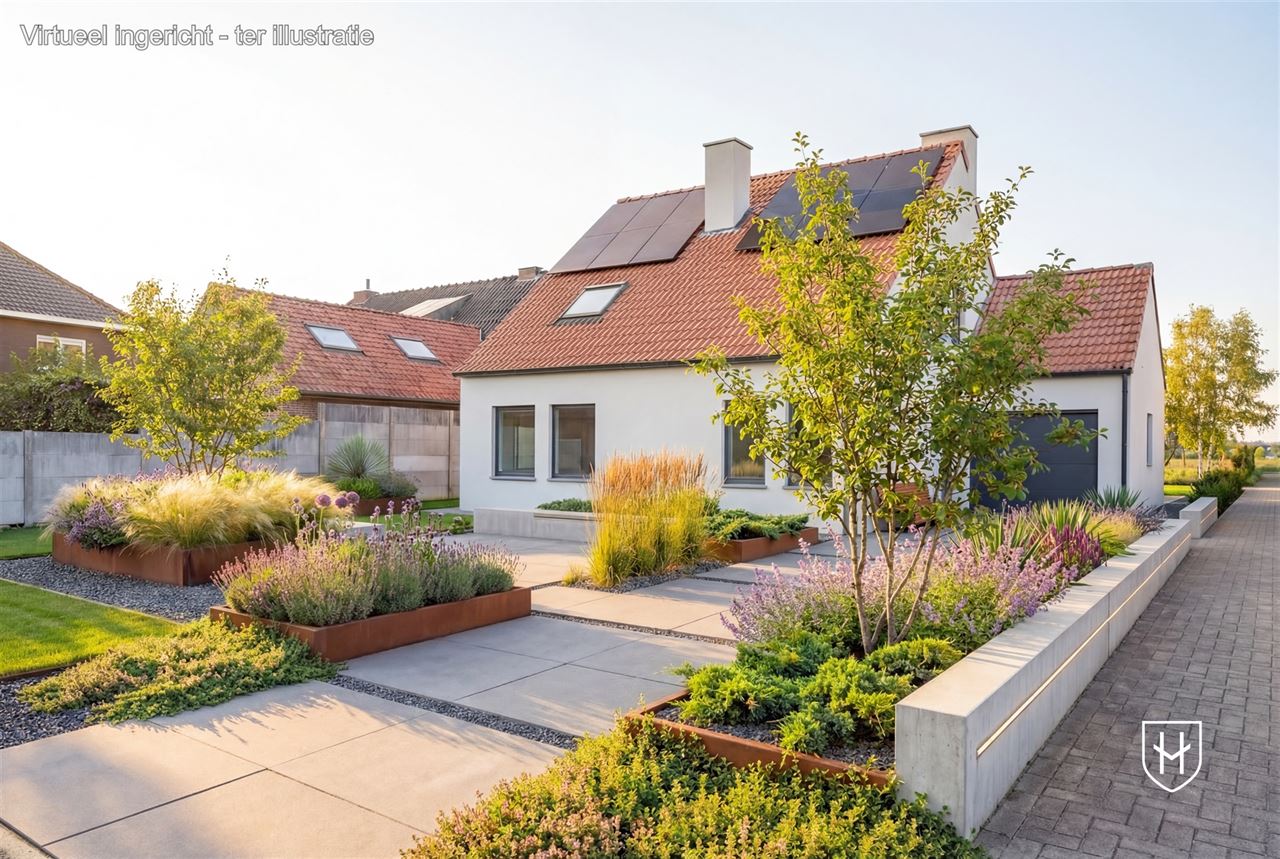 Maison de campagne indépendante rénovée (EPC label A) sur un terrain spacieux de 1.221 m², située près du centre de Lommel