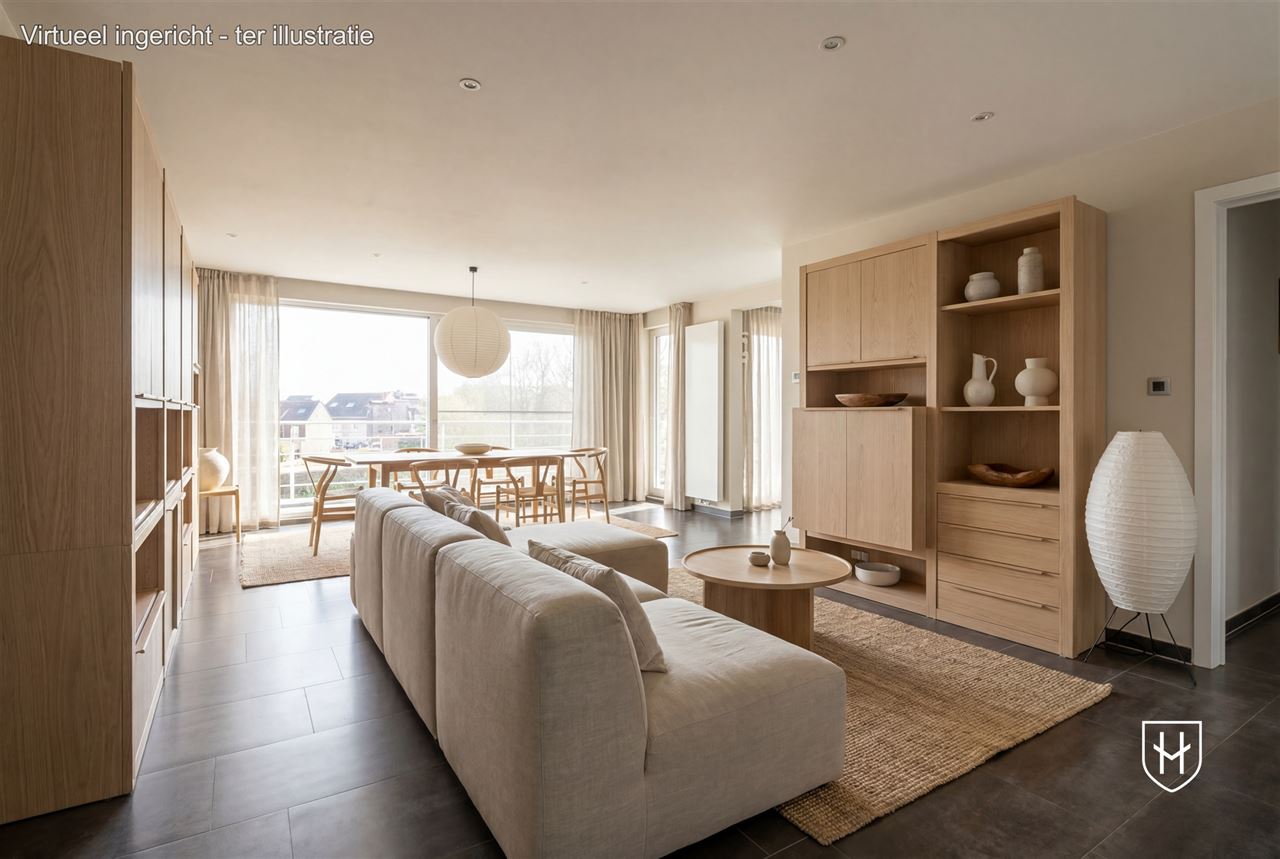 Modern en hedendaags hoekappartement met 2 slaapkamers en zicht op parktuin