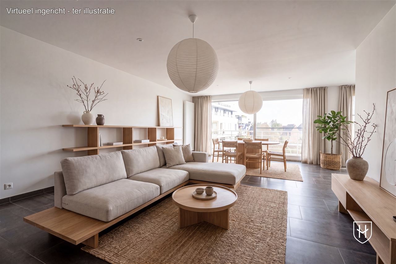 Appartement d'angle moderne et contemporain avec 2 chambres et vue sur le jardin du parc