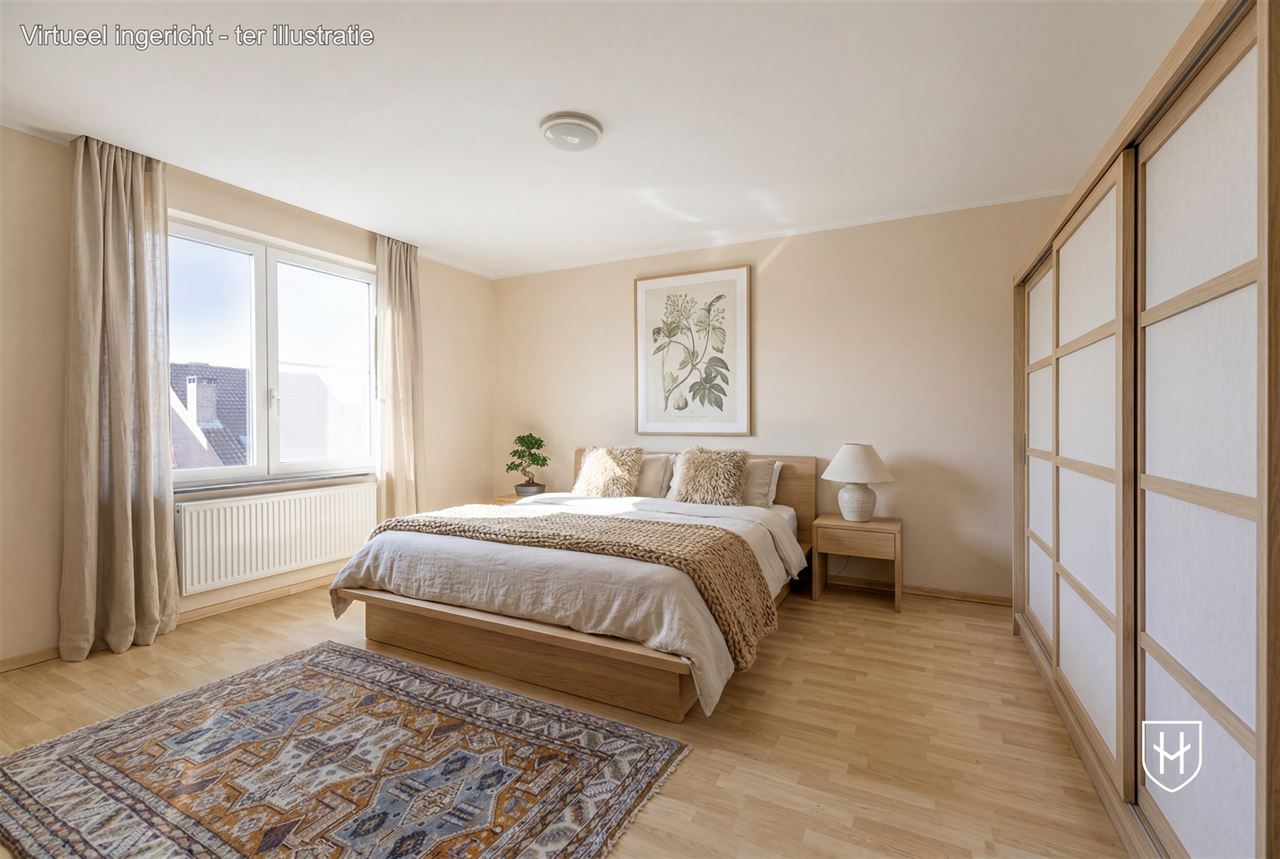 Appartement d'angle moderne et contemporain avec 2 chambres et vue sur le jardin du parc