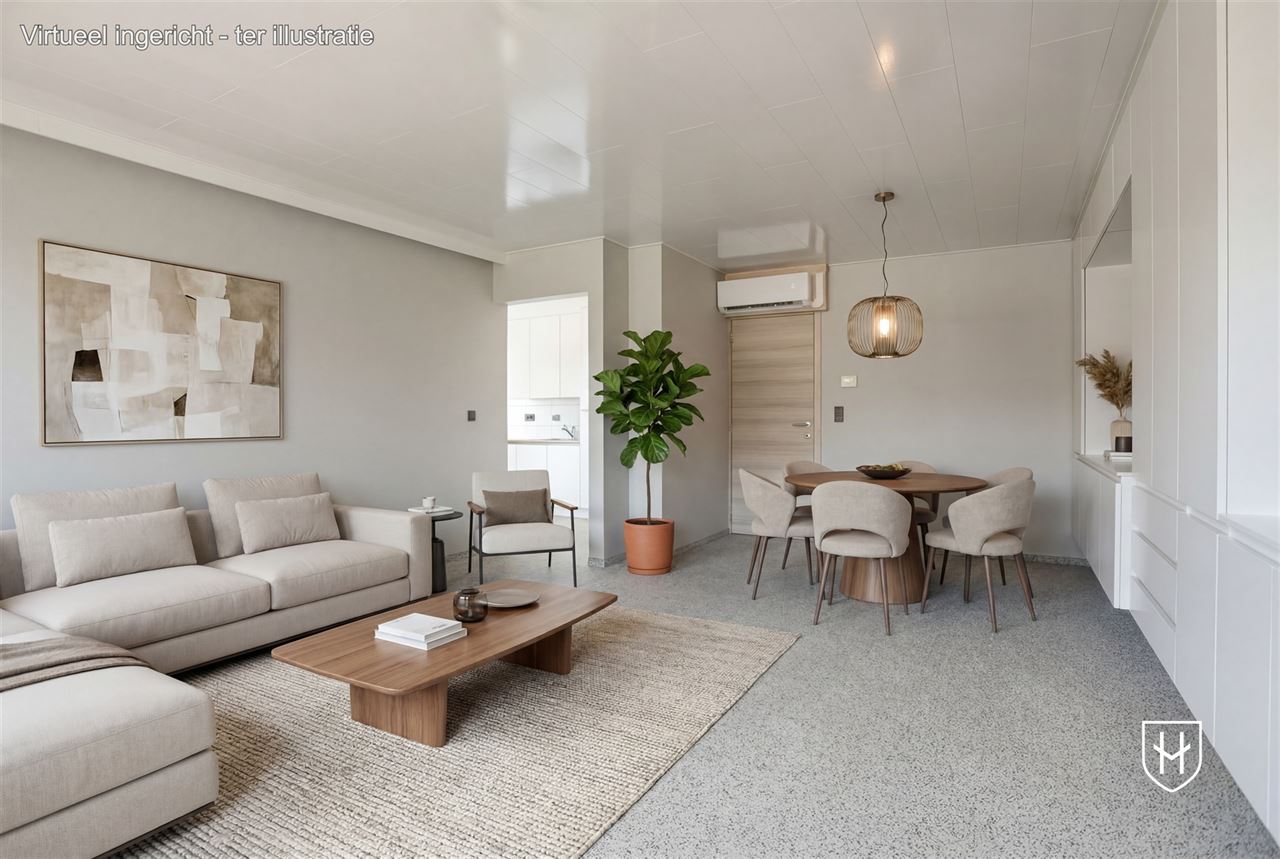 Instapklaar hoekappartement met 2 slaapkamers, garagebox en uitstekende energiescore in Residentie "De Jeker" te Kanne