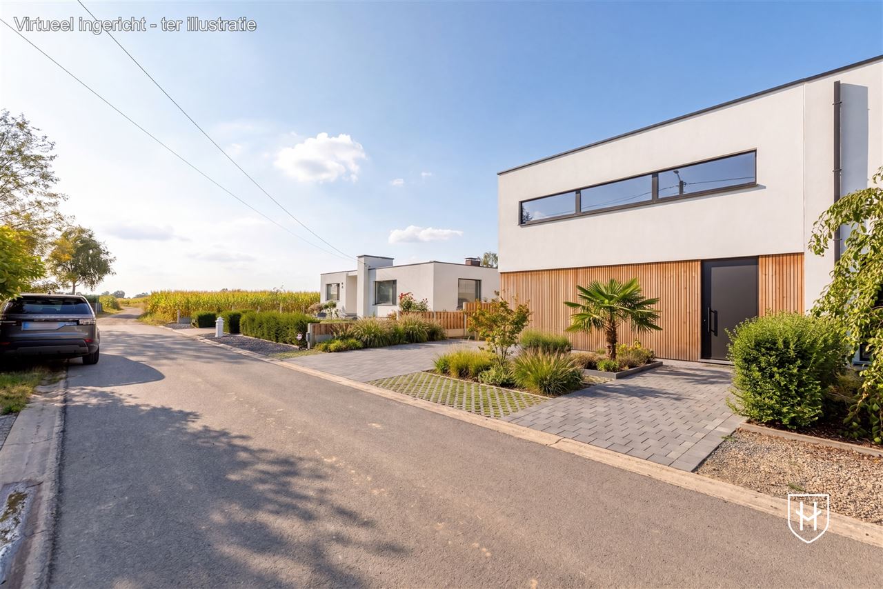Architecturale loftwoning met hotel-chique interieur en vrij uitzicht op een uitstekende locatie aan de groene rand van Dilsen-Stokkem