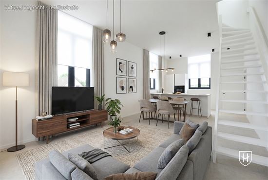 Luxe appartement met zonnepanelen, 3 slaapkamers en 2 badkamers, met eigen tuintje en terras, te Lanaken-Veldwezelt