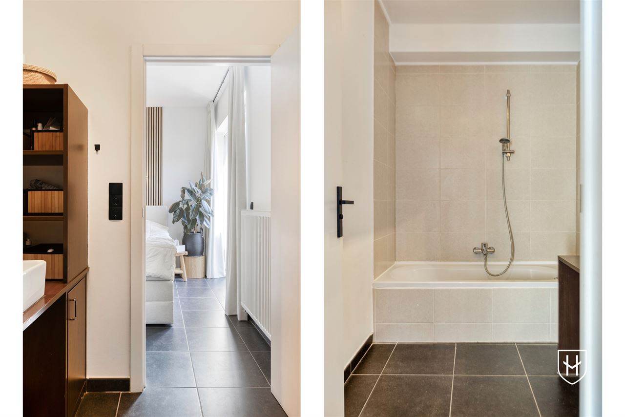 Instapklaar appartement met 2 slaapkamers, 2 badkamers en een grote garage, pal in het centrum van Lanaken