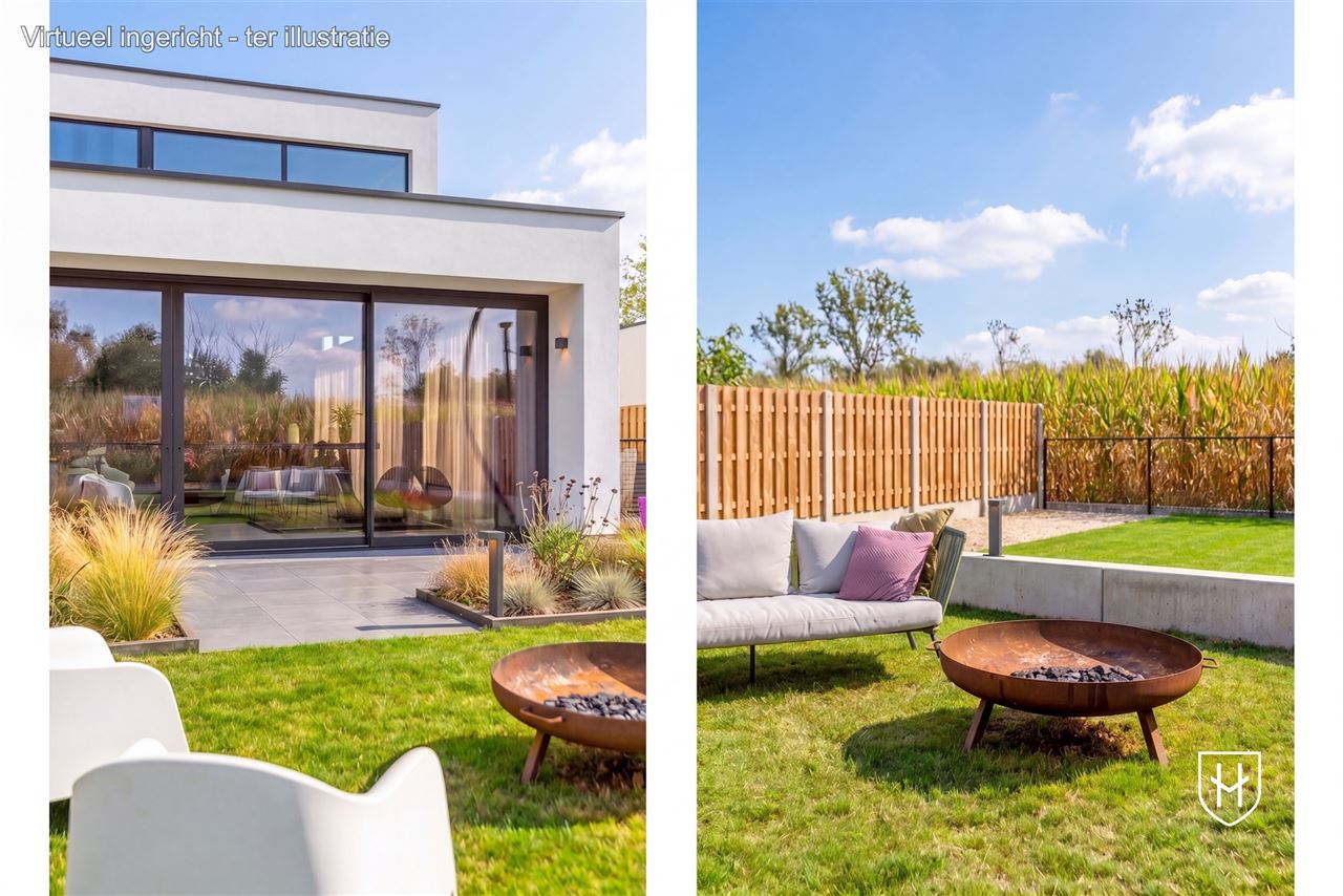 Architecturale loftwoning met hotel-chique interieur en vrij uitzicht op een uitstekende locatie aan de groene rand van Dilsen-Stokkem
