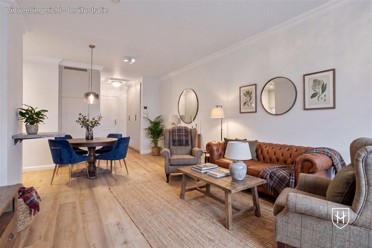 Gelijkvloerse vernieuwde assistentieflat met terras op exclusief 17de eeuws kasteeldomein in het pittoreske Brugge