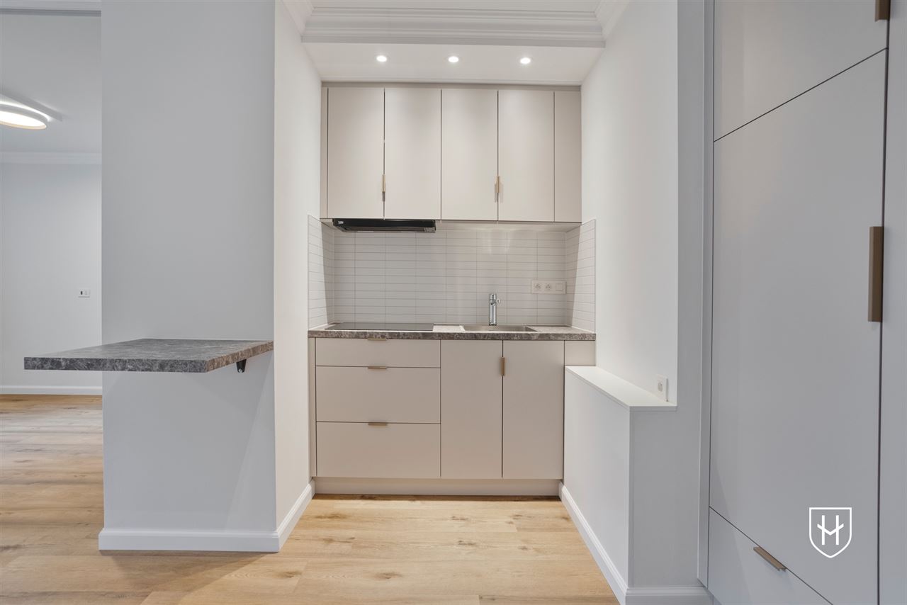 Gelijkvloerse vernieuwde assistentieflat met terras op exclusief 17de eeuws kasteeldomein in het pittoreske Brugge