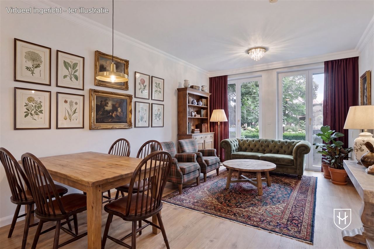 Gelijkvloerse vernieuwde assistentieflat met terras op exclusief 17de eeuws kasteeldomein in het pittoreske Brugge