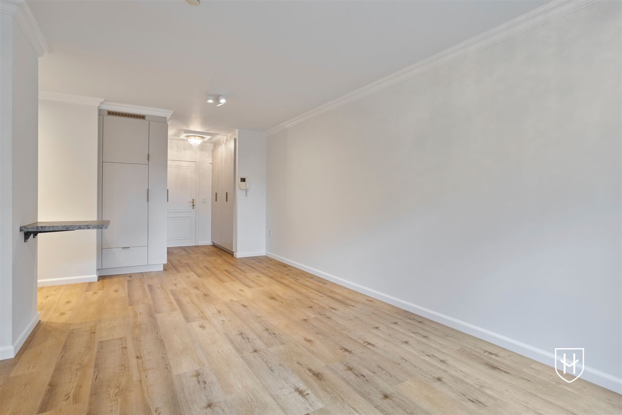 Gelijkvloerse vernieuwde assistentieflat met terras op exclusief 17de eeuws kasteeldomein in het pittoreske Brugge