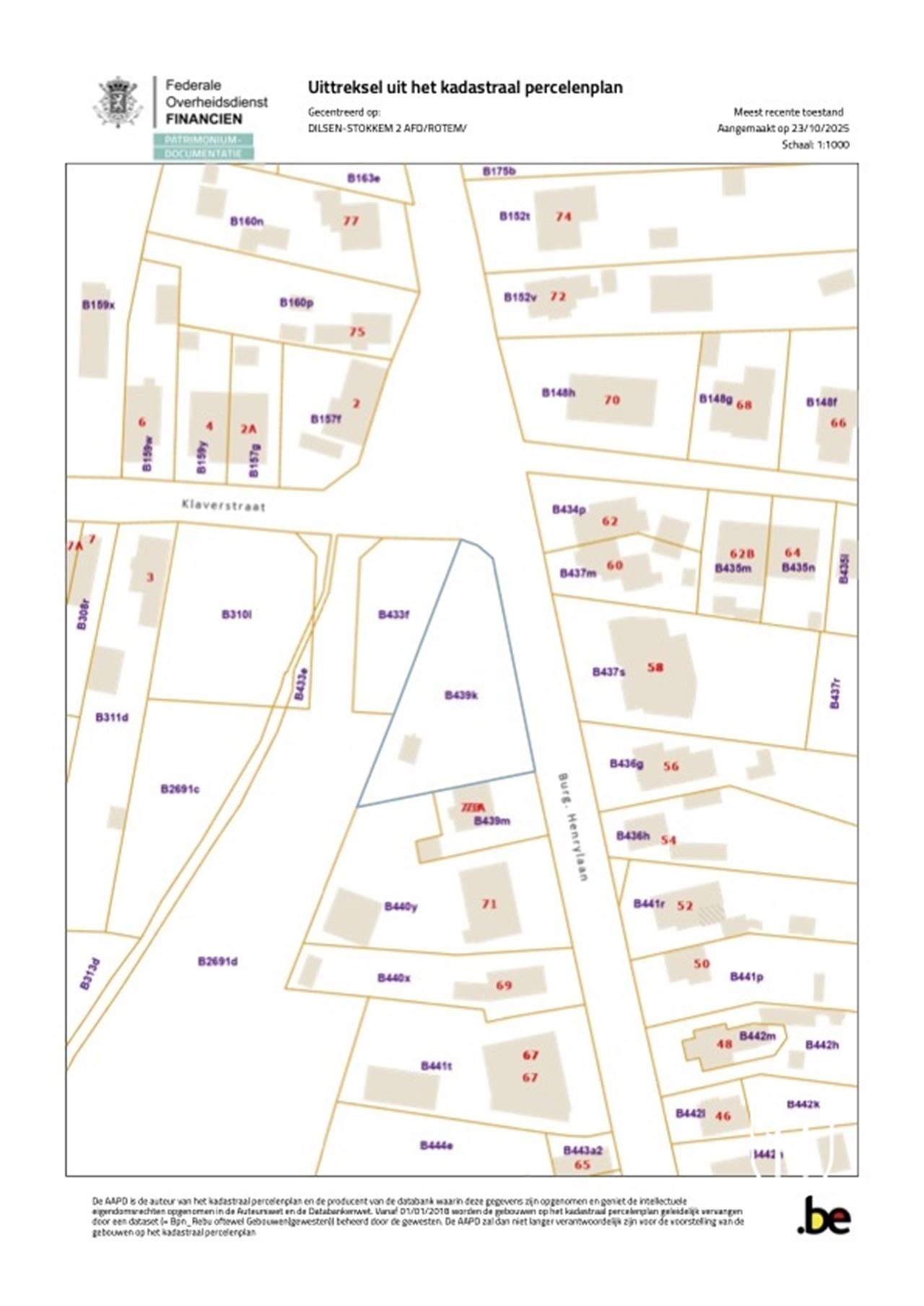 Perceel (project)grond van 12a 76ca (1.276 m²)op zichtlocatie te Rotem met de mogelijkheid om te verkavelen of het ontwikkelen van een appartementencomplex.