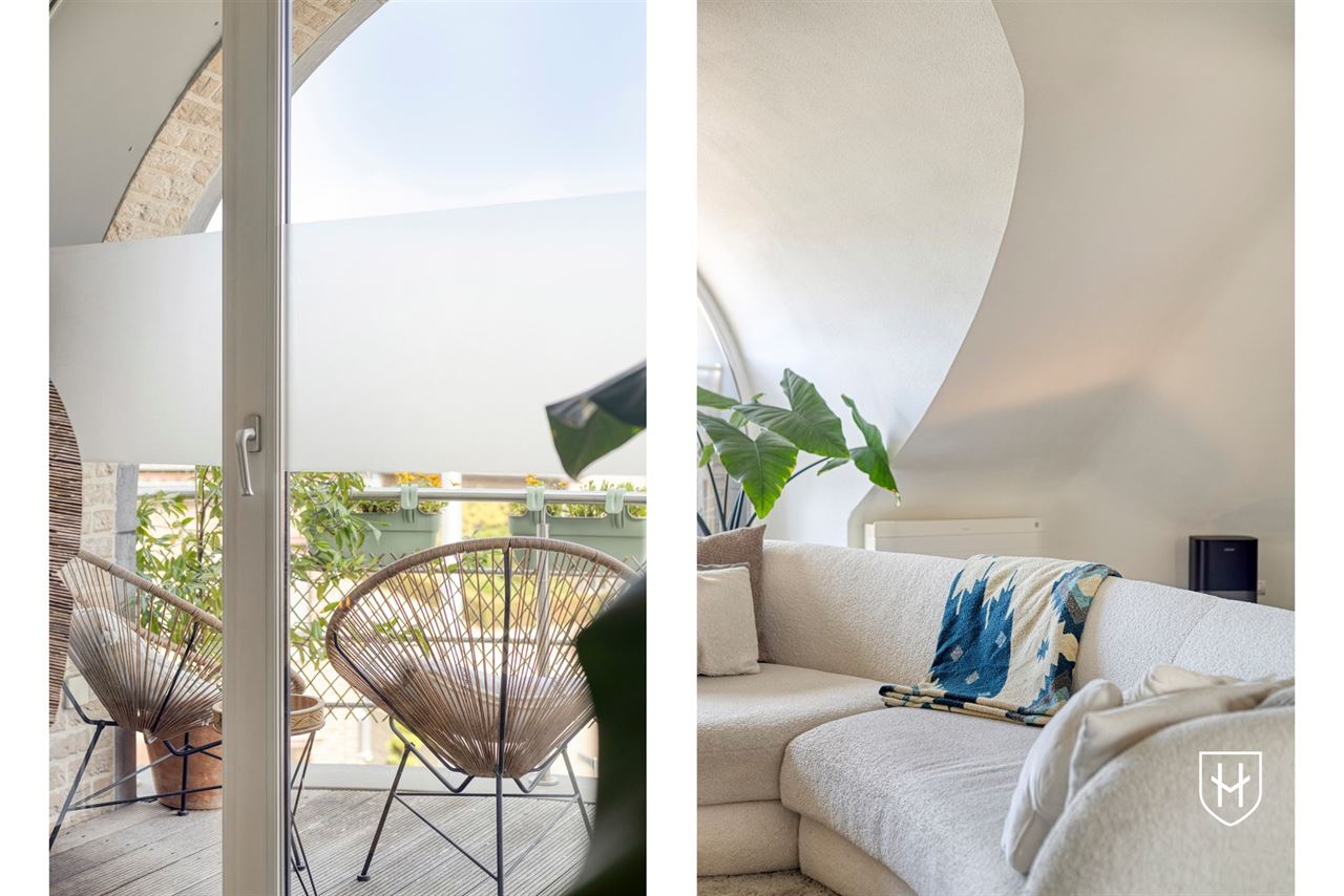 Smaakvol design-penthouse met autostandplaats en twee terrassen, mooi gelegen nabij het centrum van Lanaken