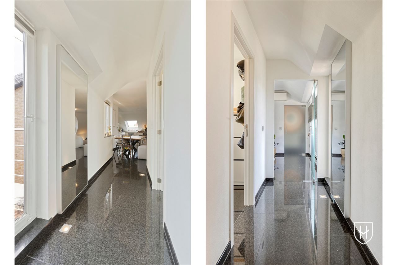 Smaakvol design-penthouse met autostandplaats en twee terrassen, mooi gelegen nabij het centrum van Lanaken