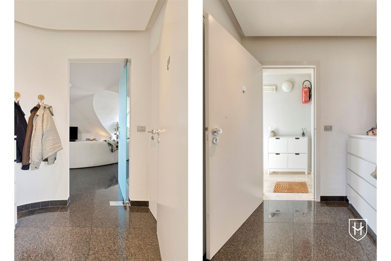 Smaakvol design-penthouse met autostandplaats en twee terrassen, mooi gelegen nabij het centrum van Lanaken