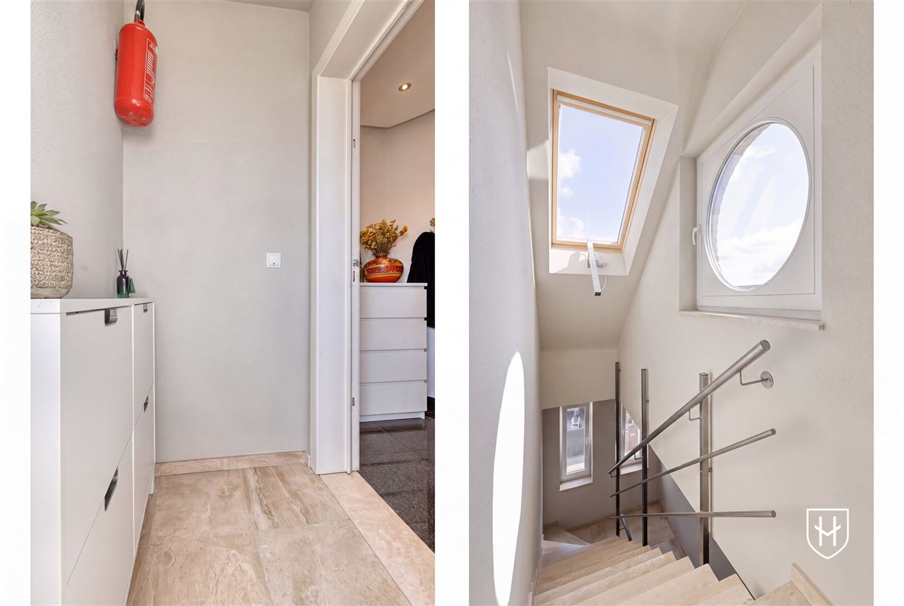 Smaakvol design-penthouse met autostandplaats en twee terrassen, mooi gelegen nabij het centrum van Lanaken