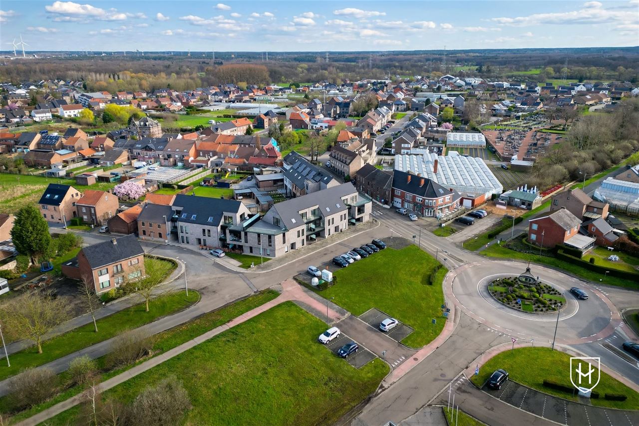 Parking situé au sous-sol de la nouvelle résidence Landrada à Munsterbilzen