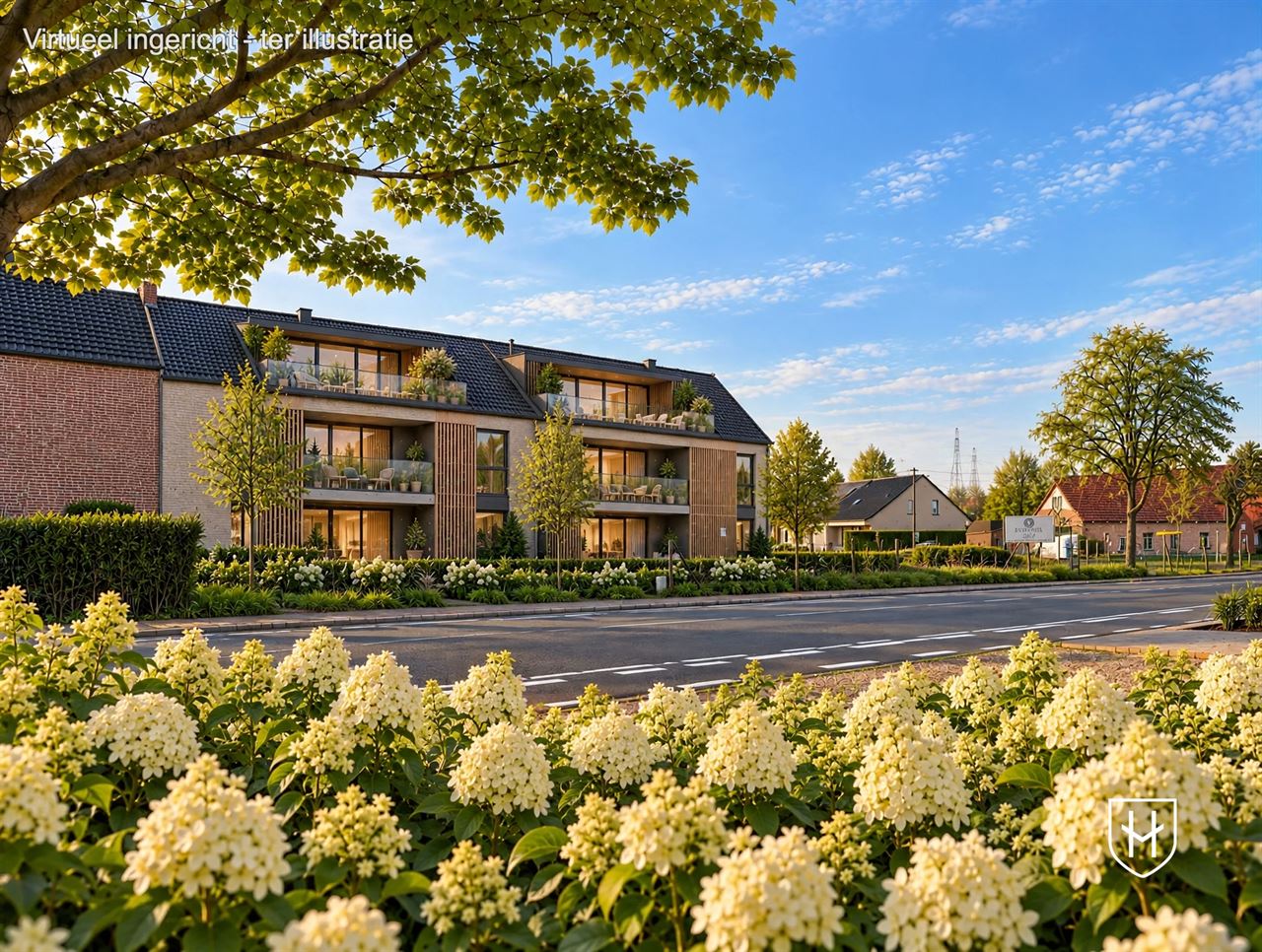 Perceel (project)grond van 12a 76ca (1.276 m²)op zichtlocatie te Rotem met de mogelijkheid om te verkavelen of het ontwikkelen van een appartementencomplex.