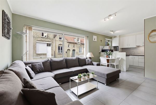 Instapklaar gelijkvloersappartement met terras in het centrum Diksmuide