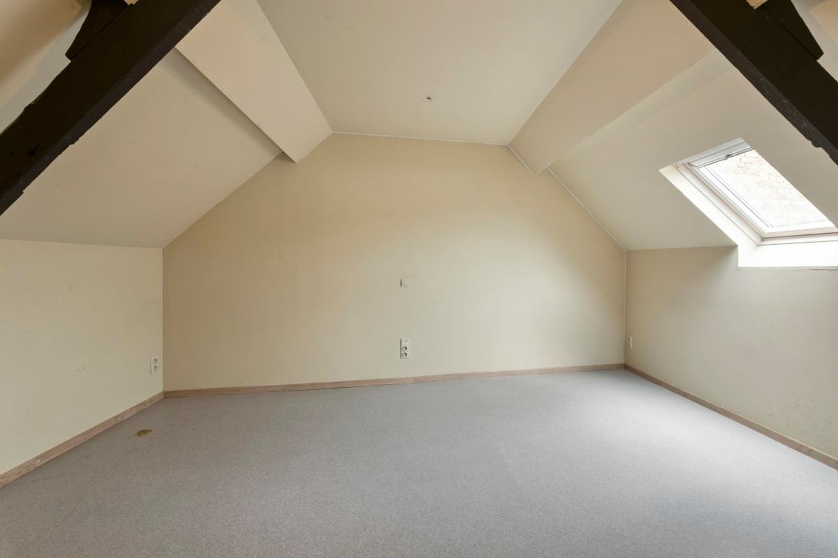 Handelseigendom met bovenliggende woonst/appartement, terras en garage