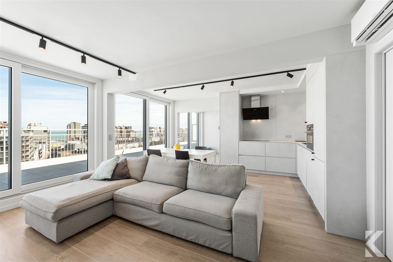 Gerenoveerde penthouse, 65 m2 terrassen, panoramisch zicht