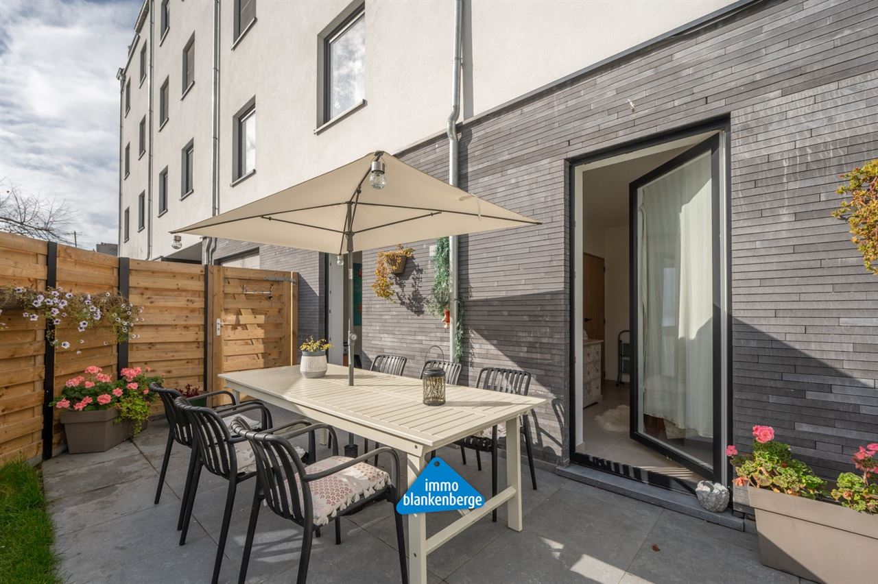 Exclusief gelijkvloers appartement met tuin in Residentie Swan