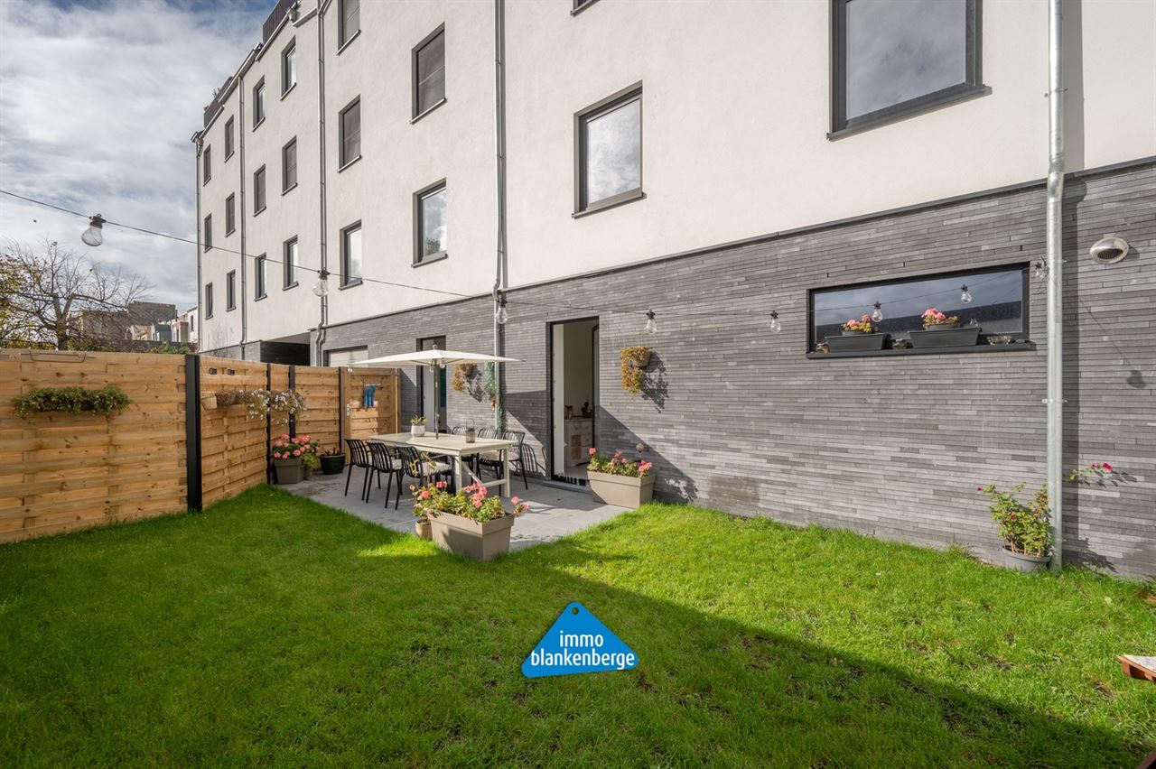 Exclusief gelijkvloers appartement met tuin in Residentie Swan