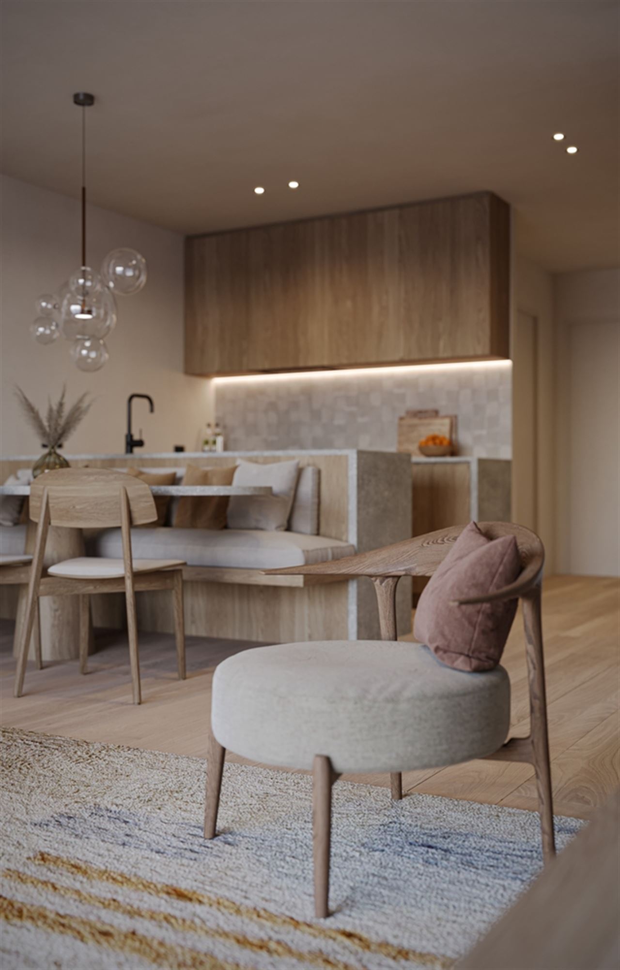 1 slaapkamer appartement met 2 ruime terrassen