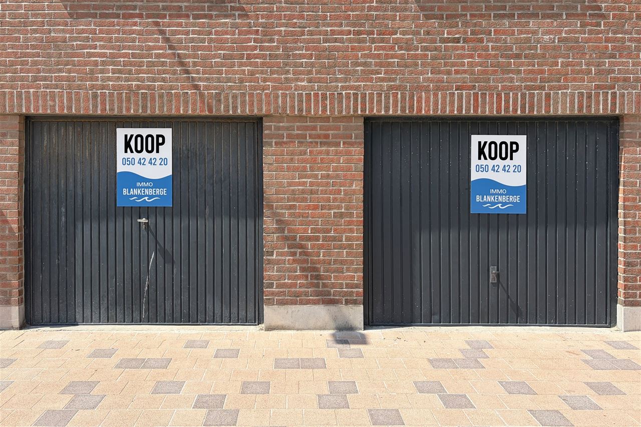 Centraal gelegen garagebox te koop in Blankenberge