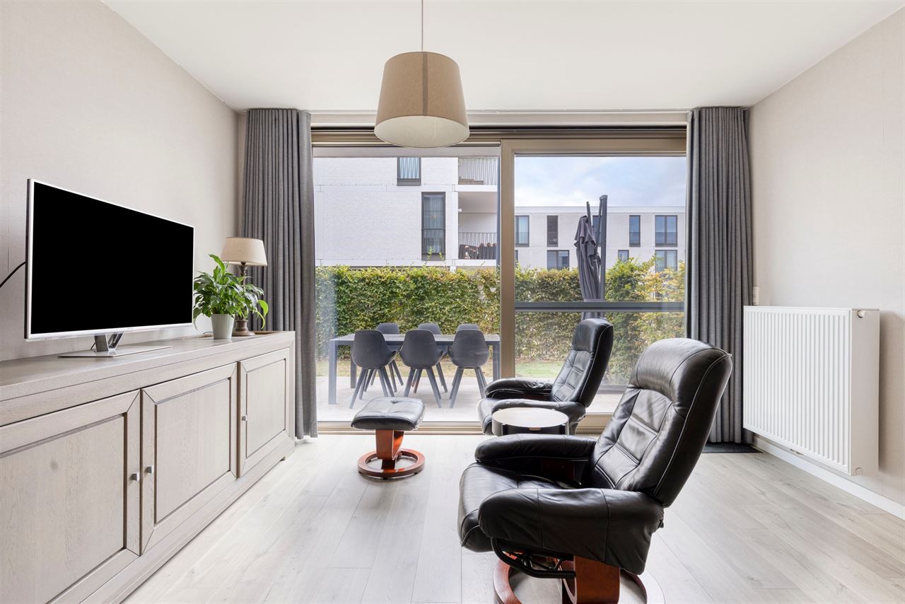 Ruim gelijkvloers appartement van 104 m² met tuin en 3 slpk!