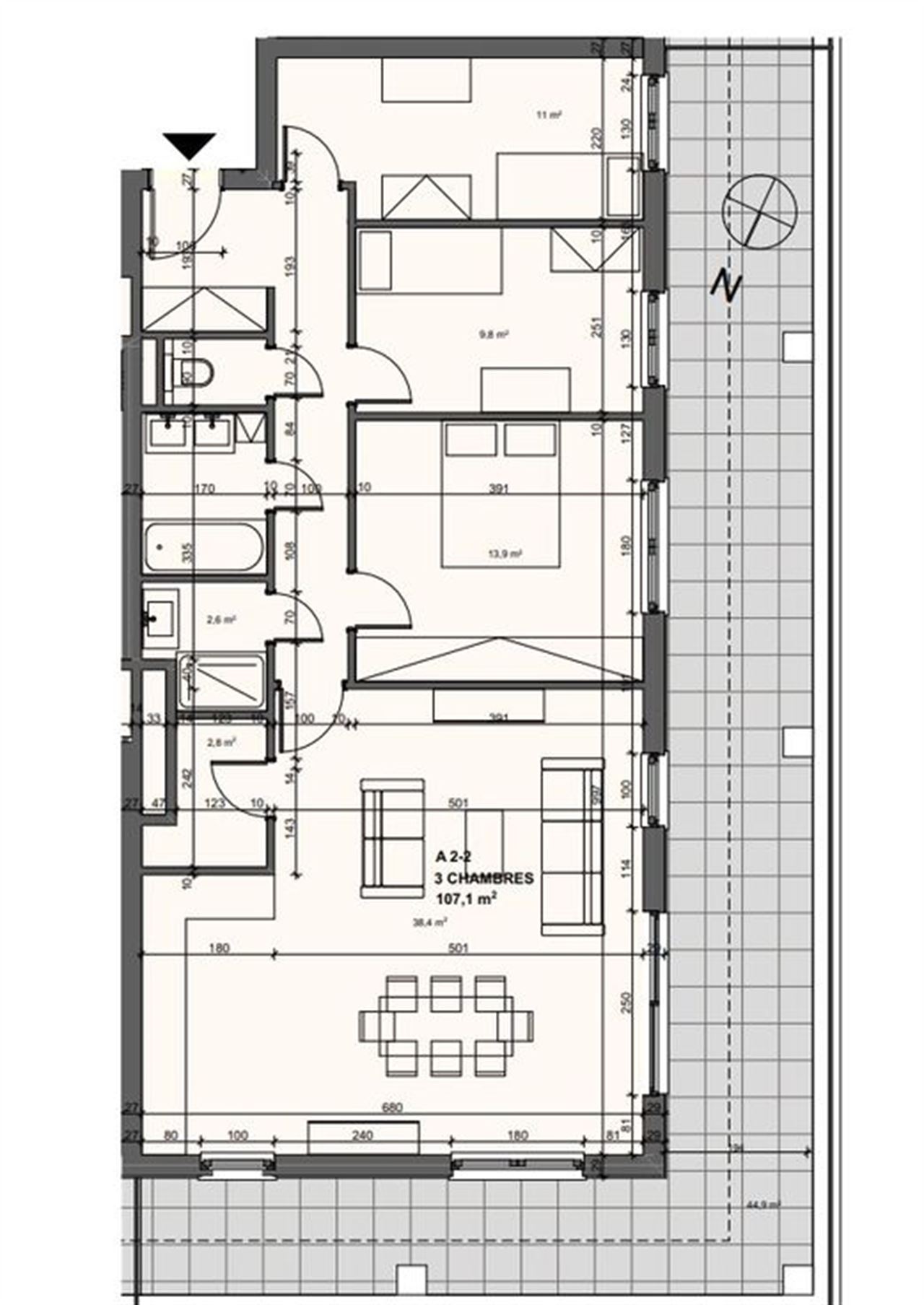 Appartement 3 chambres de standing ! PEB A+